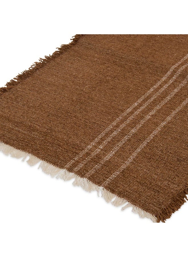 Echo Table Runner, Cream And Brown - 40X140 Cm