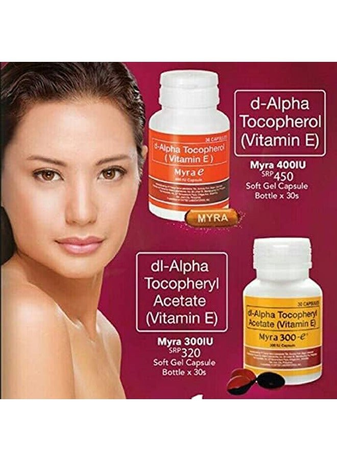 Myra E D-Alpha Tocopherol (Vitamin E) - 30 Capsules