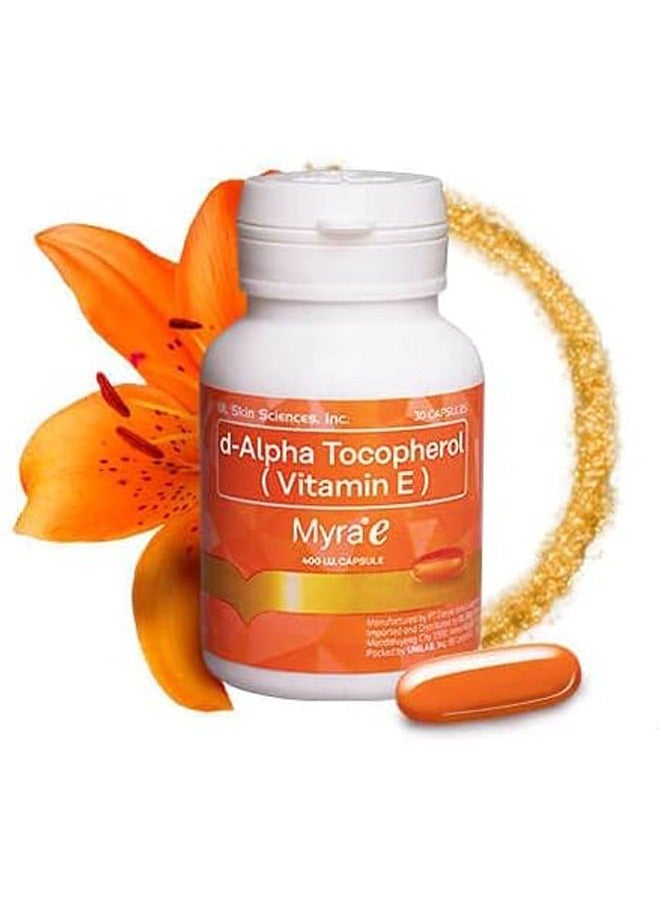 Myra E D-Alpha Tocopherol (Vitamin E) - 30 Capsules