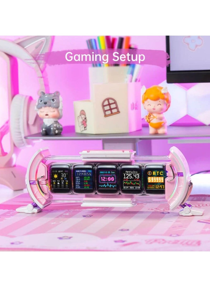 Pixel Art Informative Display Pink