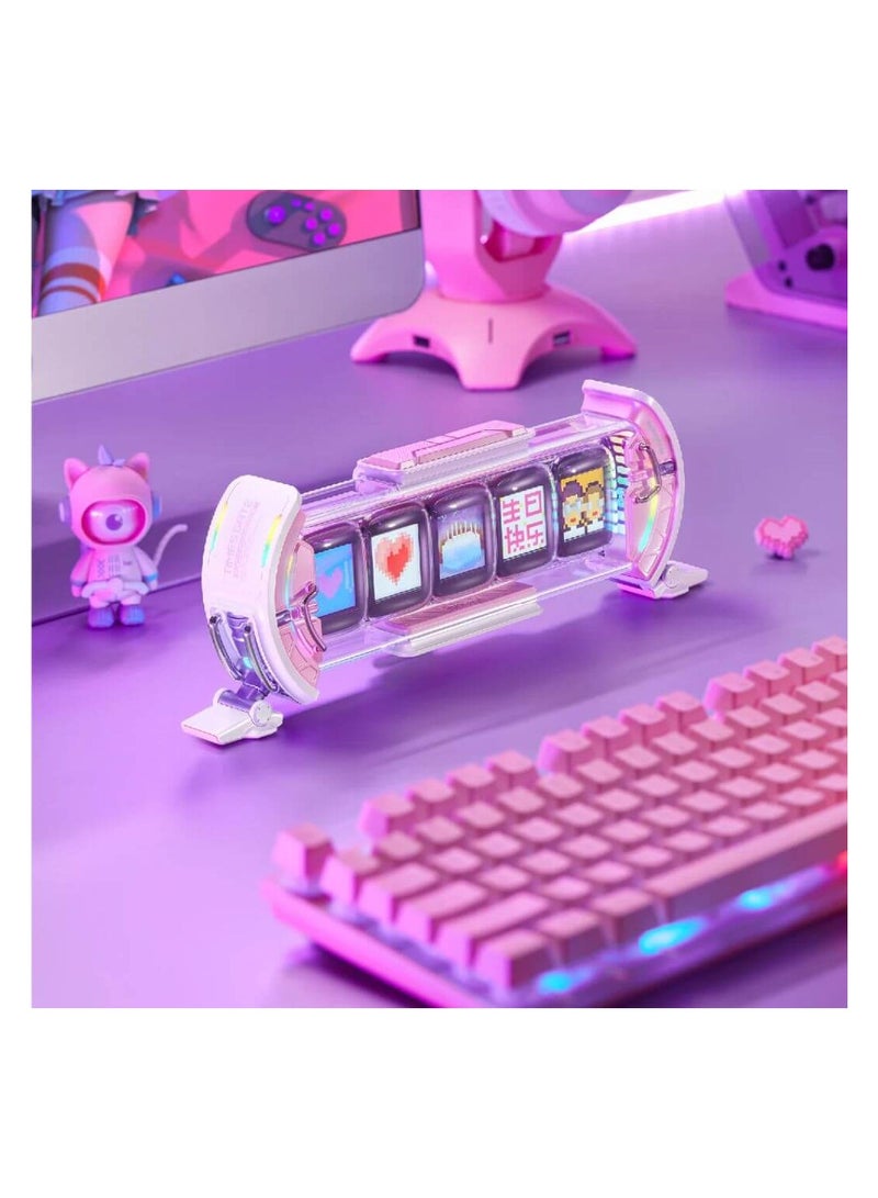 Pixel Art Informative Display Pink