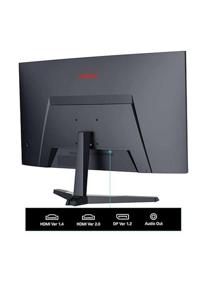 24 Inch Gaming Monitor -FHD 1080P Curved Monitor 165Hz VA 1ms 1500R PC Monitors with Adaptive Sync, HDMI X2 /DP, VESA Compatible, Tilt Adjustable, Eye Care