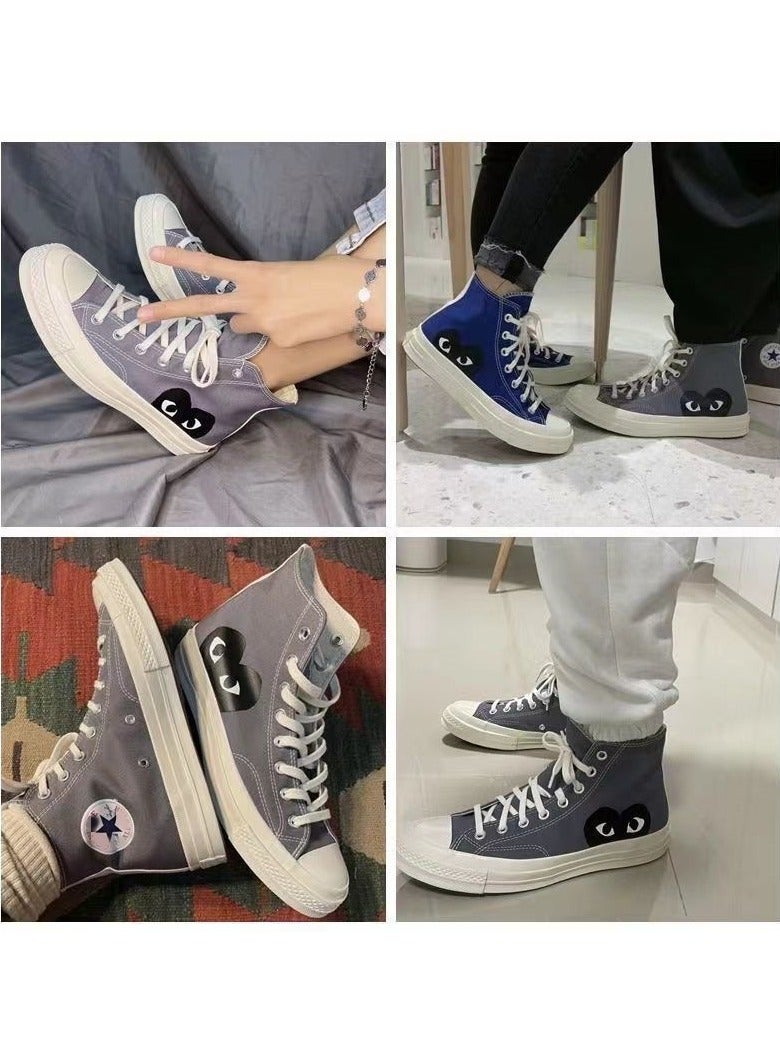 New Big Eyes High Top Canvas Shoes Love Casual Board Shoes