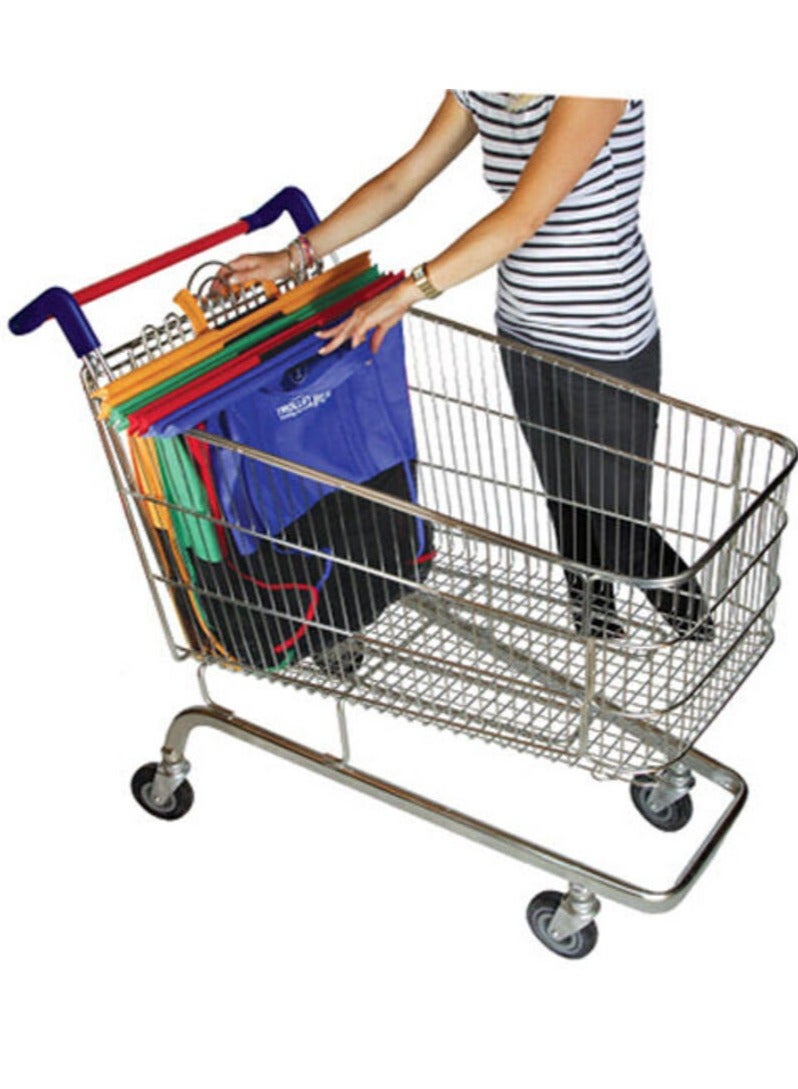 Trolley Bags Original Vibe - Set of 4 Eco-Friendly Reusable Shopping Bags for an Organized and Convenient Supermarket Shopping Experience, Designed for Efficient Checkout