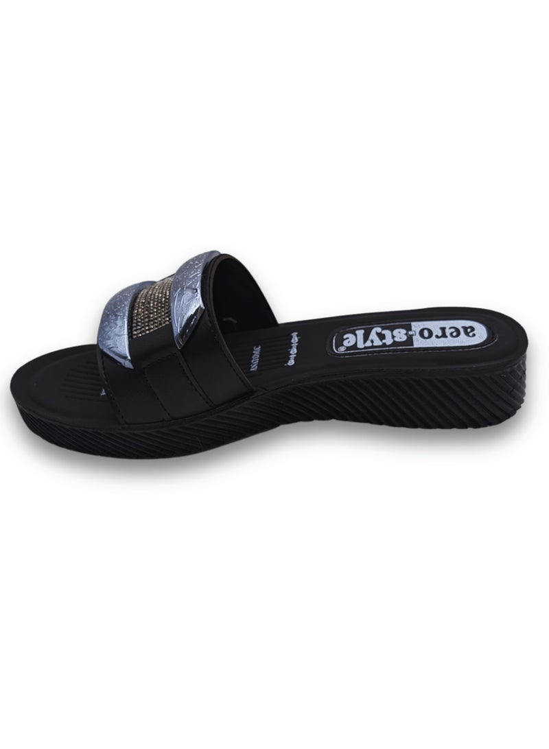 Aerostyle Women’s Slippers SPL1037 Black