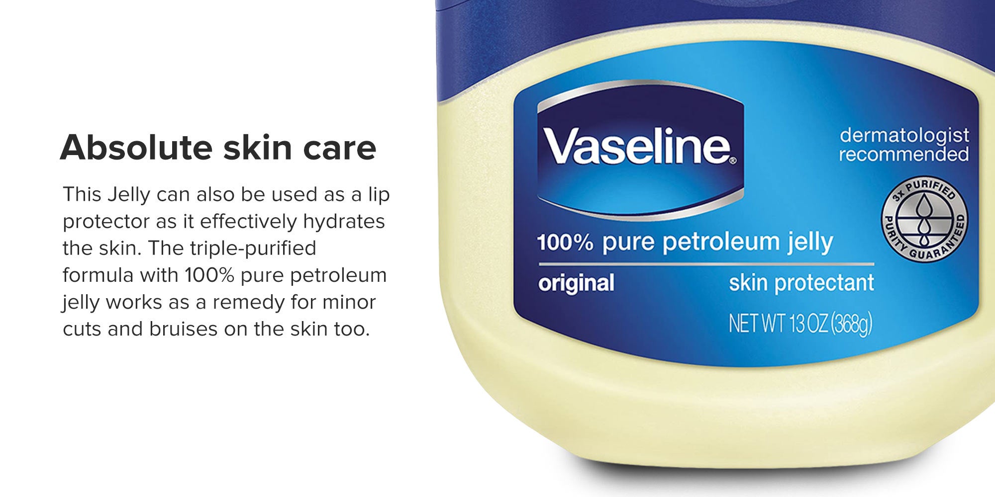 Original Pure Petroleum Jelly Moisturizer Beige 368grams