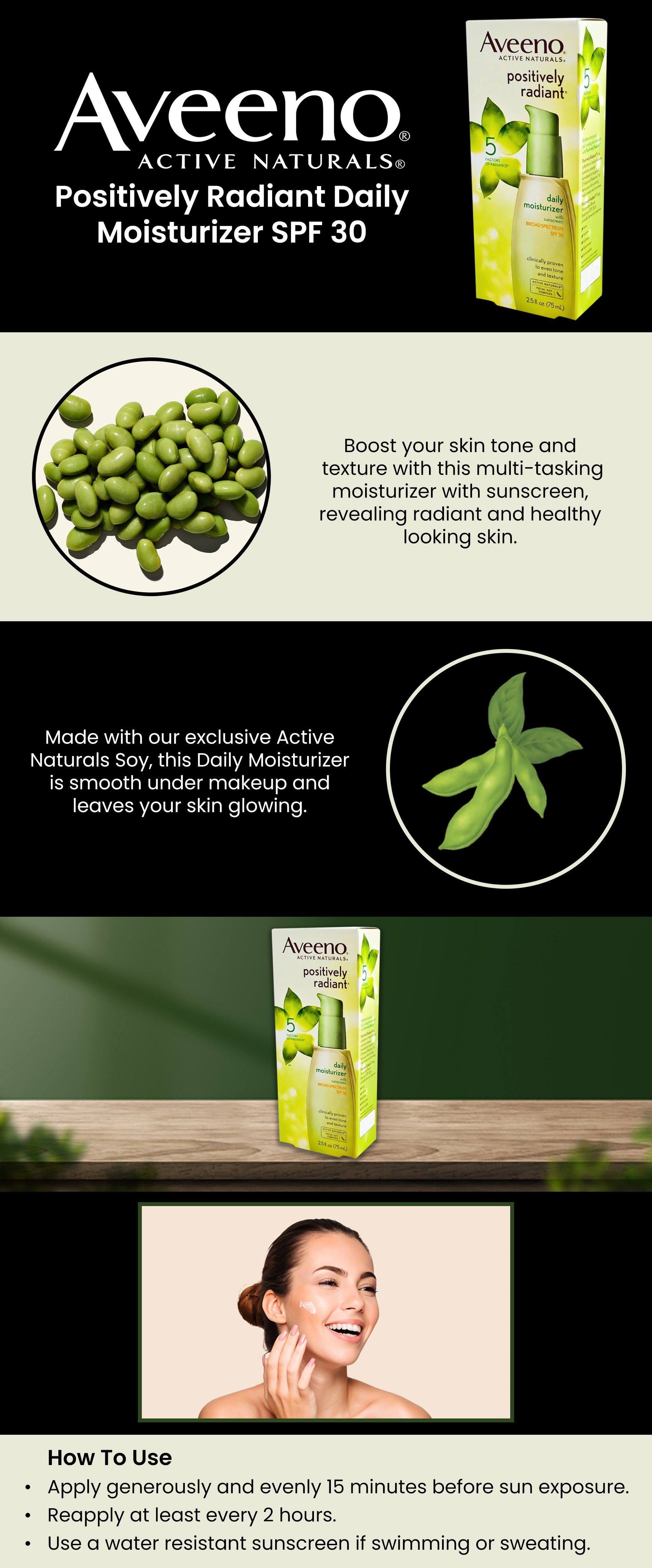 Active Naturals Positively Radiant Daily Moisturizer Spf 30 250 Oz (Pack Of 3)