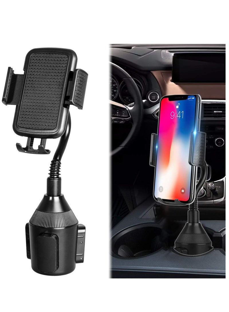 Cup Holder Phone Mount for Car, Truck Mount Gooseneck Cup Holder Stand Phone Holder Compatible with iPhone Xs XS Max XR X 8 Plus 7 6s 6 Plus, Samsung Galaxy S10 & Any Cell Phones