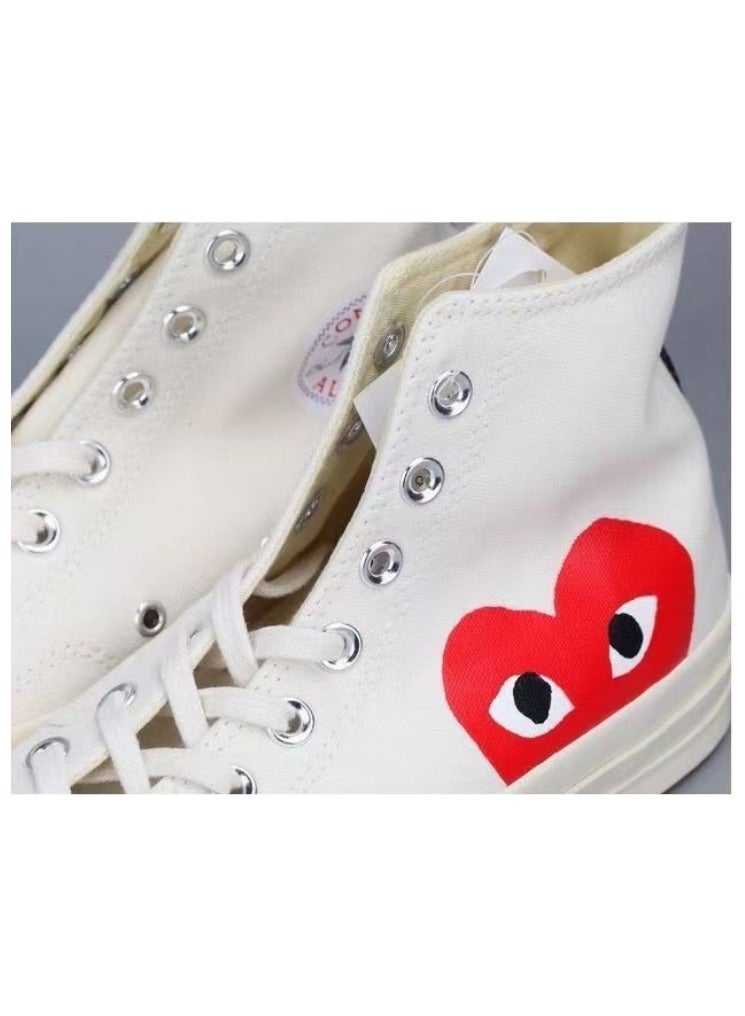 New Big Eyes High Top Canvas Shoes Love Casual Board Shoes