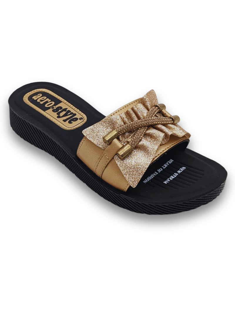 Aerostyle Women’s Slippers SPL1034 Golden