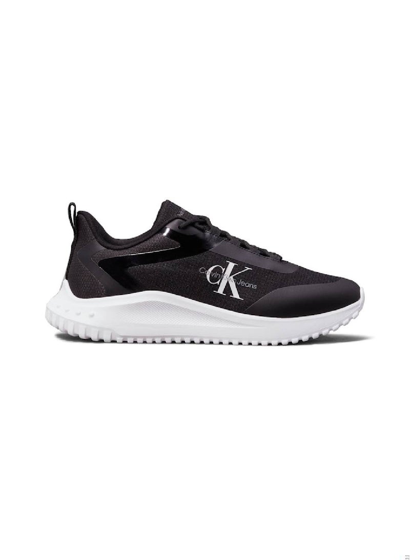 Men's Runner Low Top Sneakers - Polyester, Black