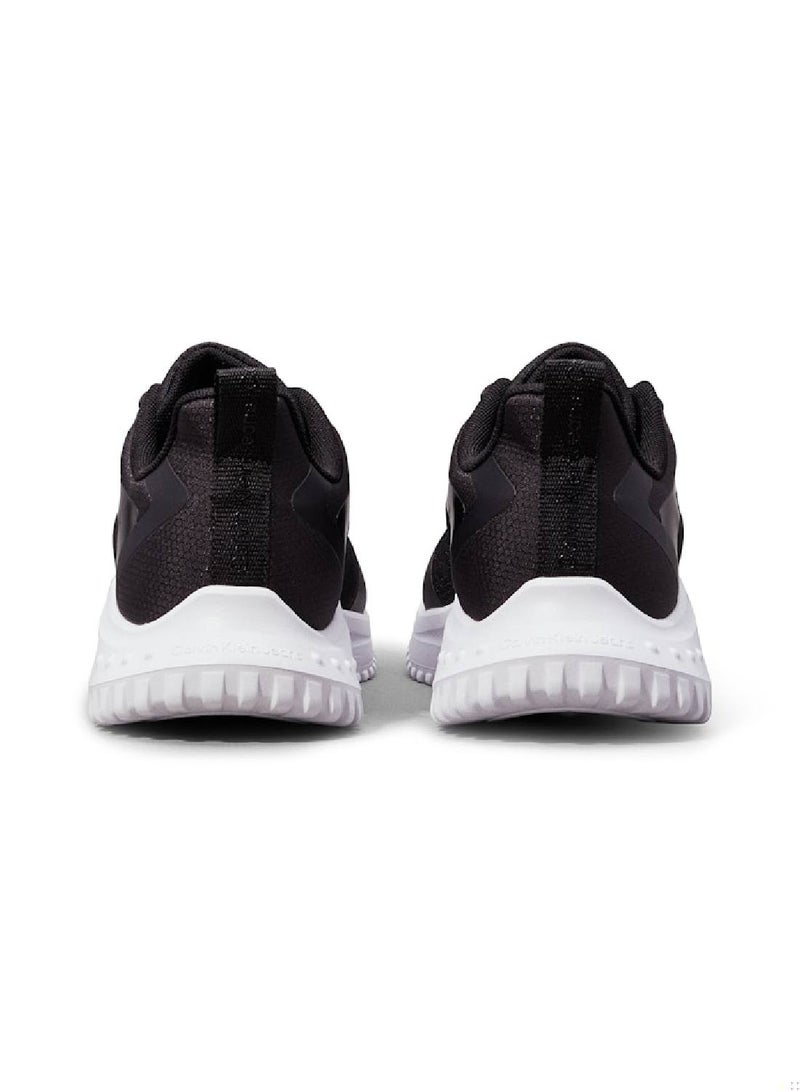 Men's Runner Low Top Sneakers - Polyester, Black
