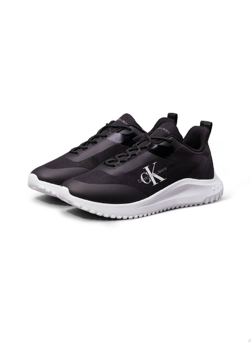 Men's Runner Low Top Sneakers - Polyester, Black