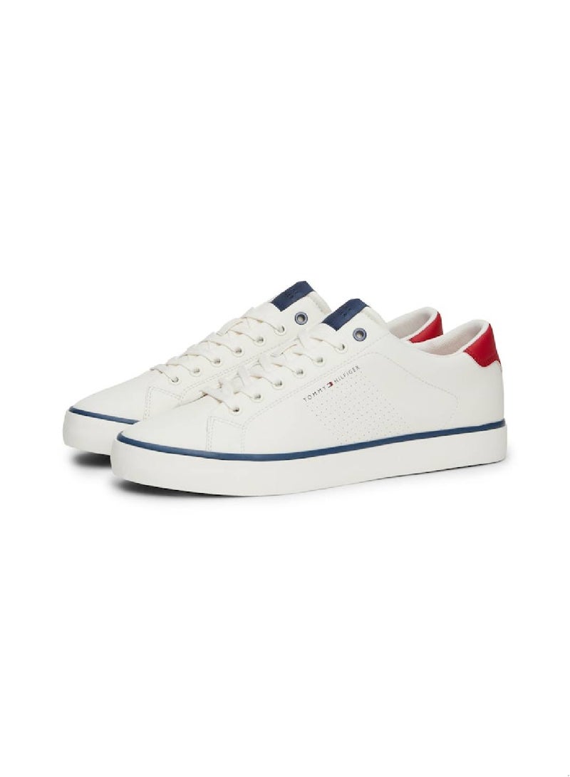 Men's Vulcano Low Core Sneakers Low Top - Leather, White