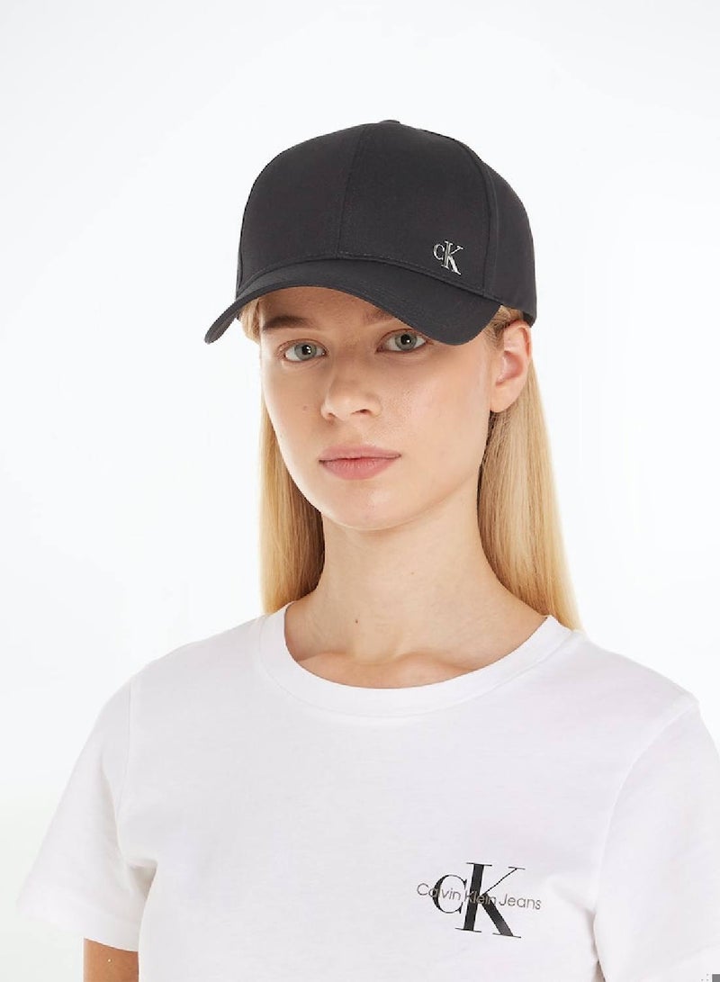 Women's Seasonal Patch Cap - Cotton, Black