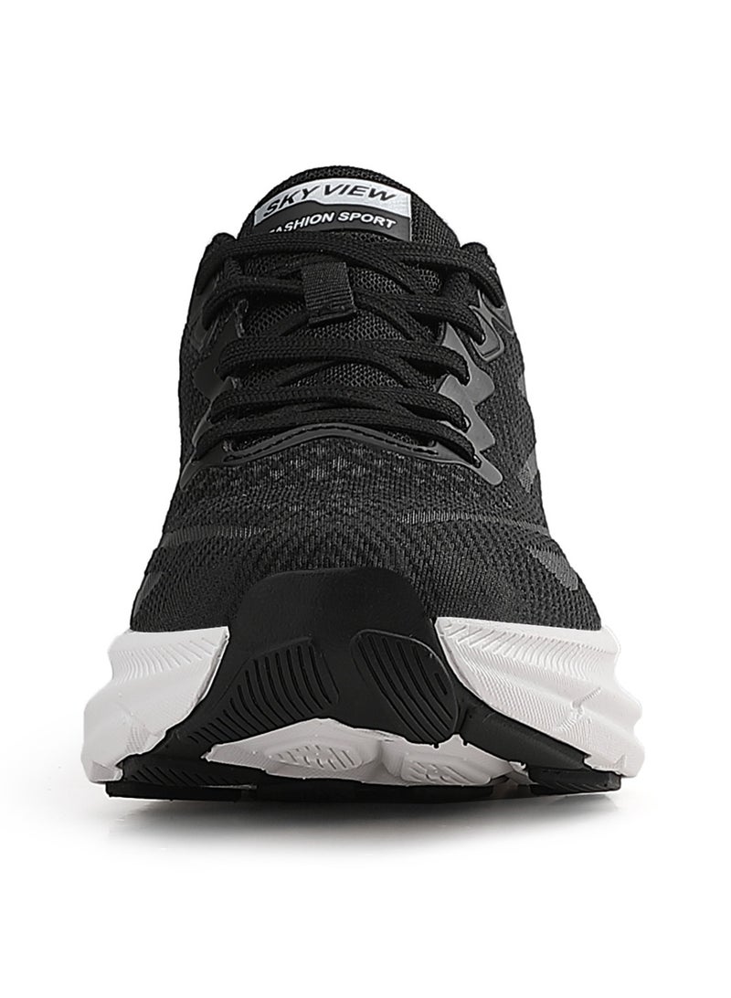 SKY VIEW Supportive Men And Women Hands Free Slip-ins Running Shoes Unisex Cushioned Breathable Athletic Fashion Sneakers Non Slip Walking Tennis Shoes Black White