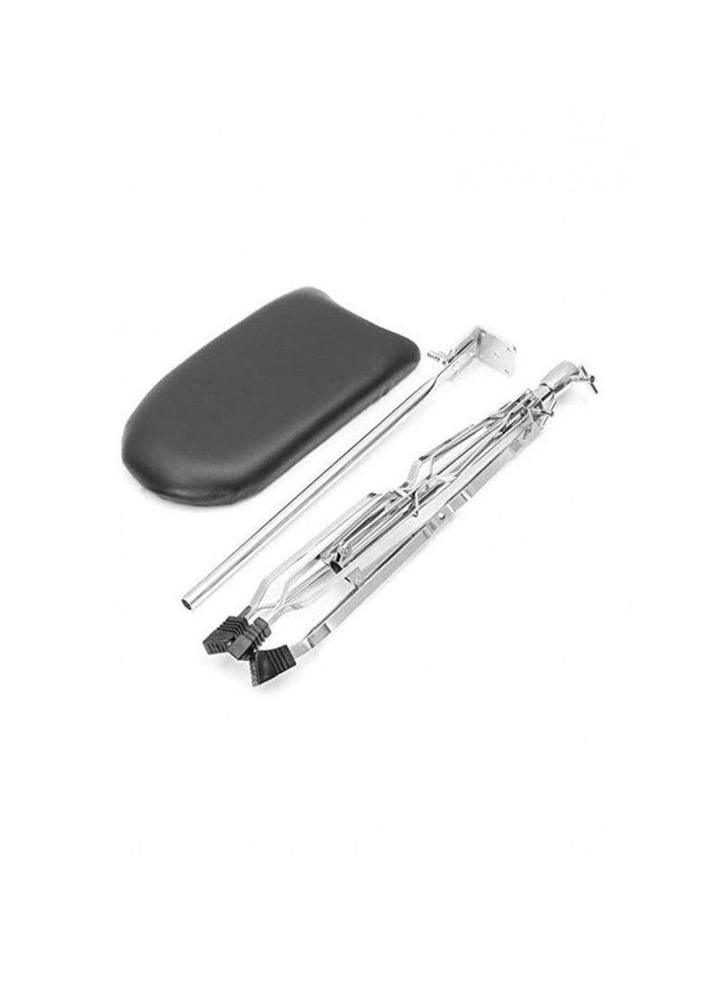 Tattoo Chair Bracket Rest Stand Silver/Black