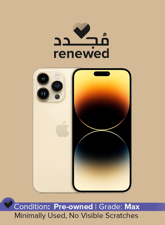 Renewed - iPhone 14 Pro 512GB Gold 5G With Facetime - International Version