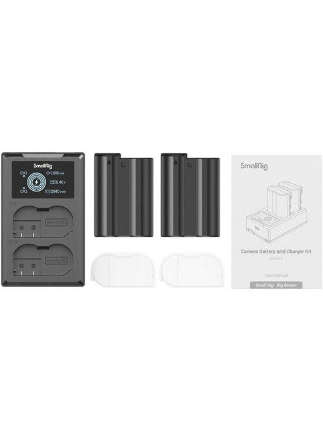 SmallRig EN-EL15 2-Battery Kit With Dual Charger