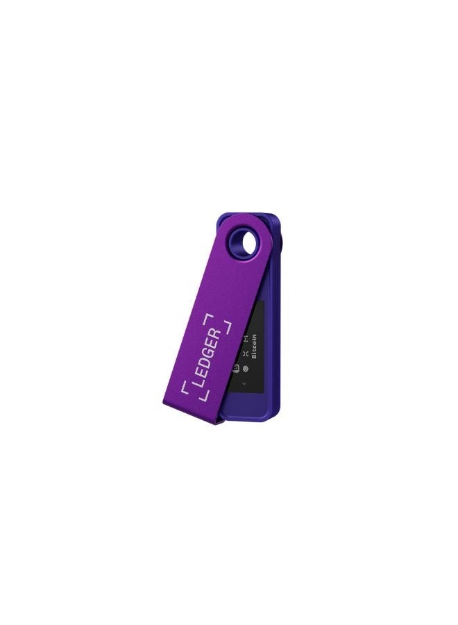 Nano S Plus Hardware Wallet | Safest Crypto & NFT Cold Storage, OLED Screen, Type-C Connectivity, 5000+ Coins Supported, for Android, MacOS & Windows - Amethyst Purple