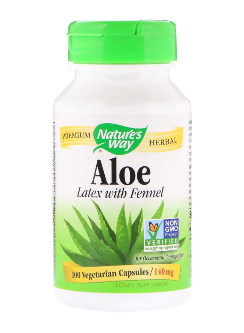 Aloe Latex With Fennel - 100 Capsules