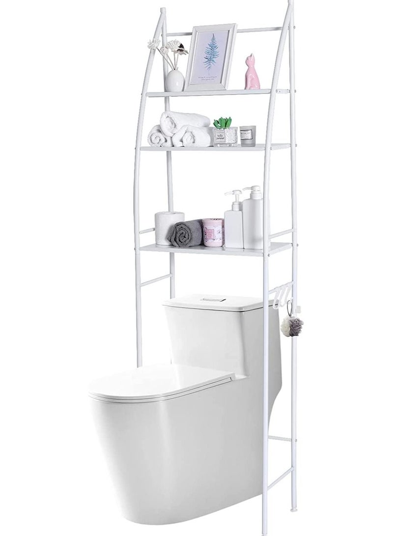 3 Shelf Towel Storage Rack Organizer Over The Toilet Bathroom Space Saver White