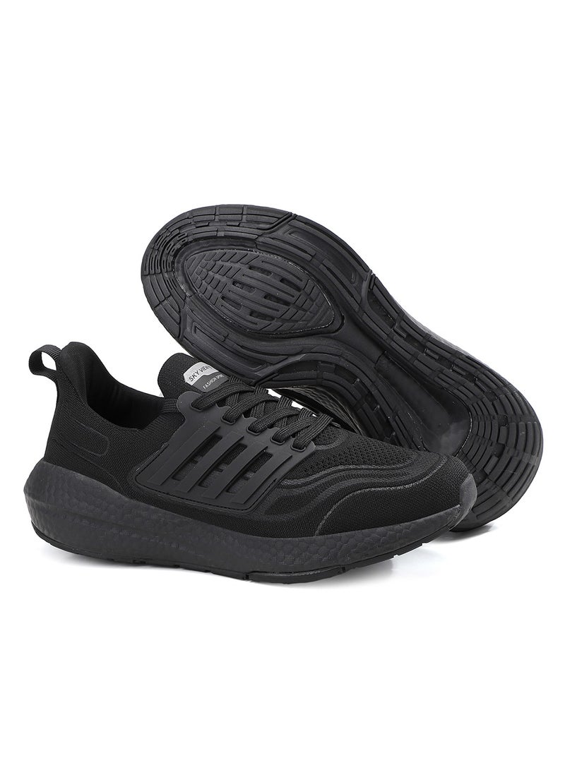 SKYVIEW Men's Running Shoes Tennis Fashion Sneakers For Men Walking Slip On Gym Workout Athletic Breathable Jogging Sport Casual Shoes Black