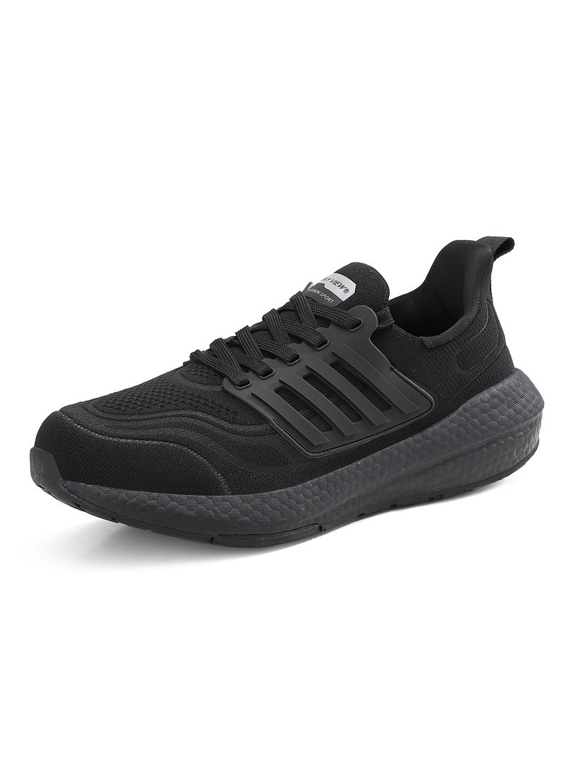 SKYVIEW Men's Running Shoes Tennis Fashion Sneakers For Men Walking Slip On Gym Workout Athletic Breathable Jogging Sport Casual Shoes Black