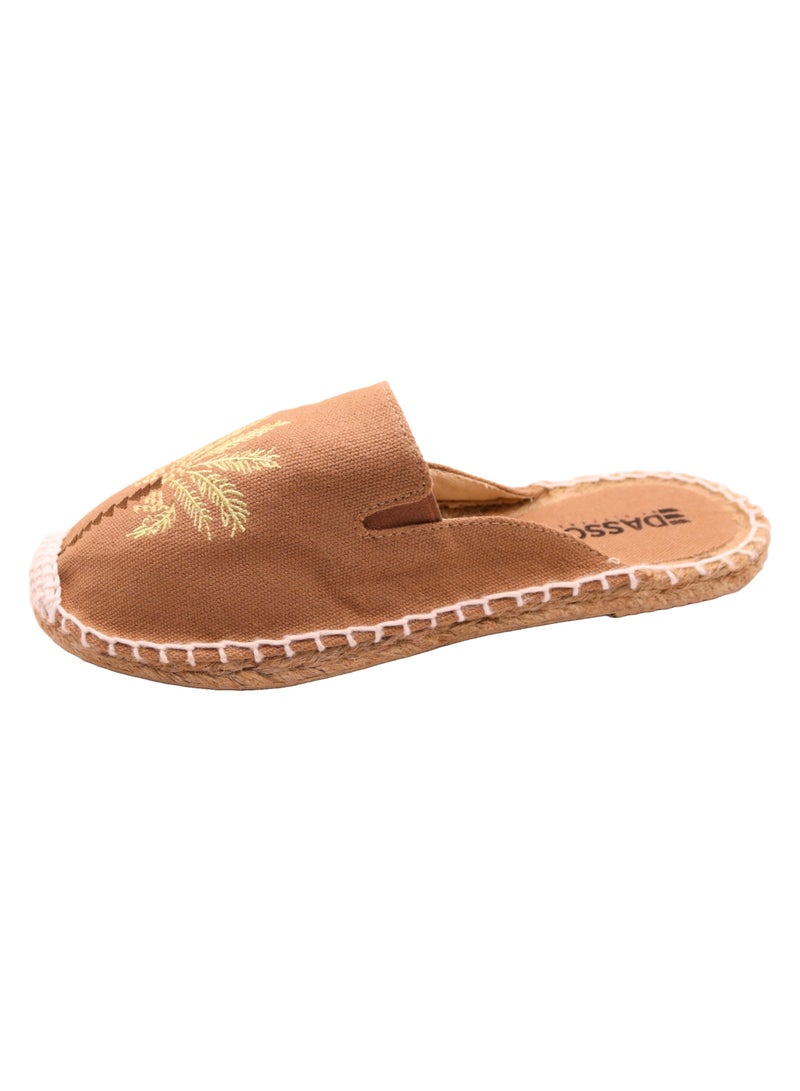 Embroidered Palm Tree Espadrilles