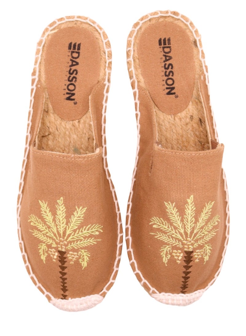 Embroidered Palm Tree Espadrilles