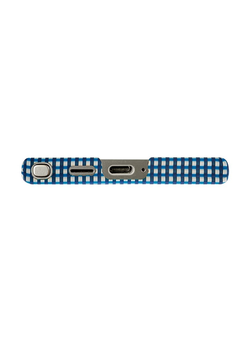 PITAKA S24 Ultra Case 6.8 Inch Compatible with Mag Safe Slim & Light Samsung Galaxy S24 Ultra Case 1500D Aramid Fiber Made  MagEZ Case 4 - Ice Sea