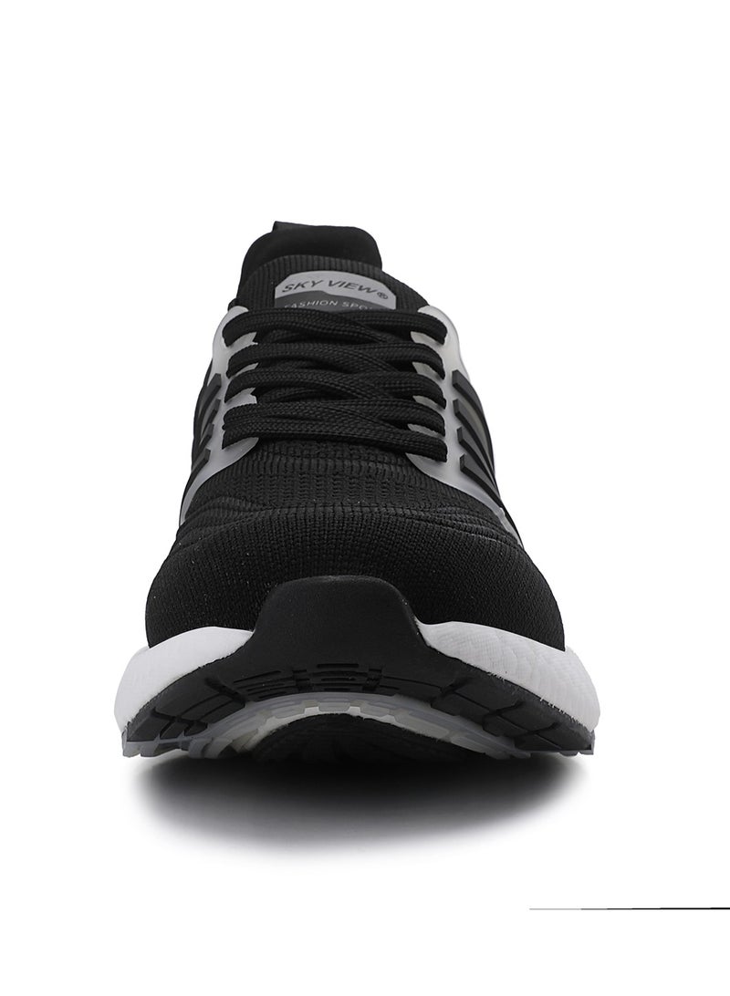 SKYVIEW Men's Running Shoes Tennis Fashion Sneakers For Men Walking Slip On Gym Workout Athletic Breathable Jogging Sport Casual Shoes Black White