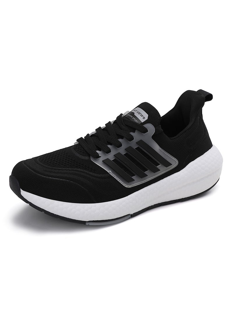 SKYVIEW Men's Running Shoes Tennis Fashion Sneakers For Men Walking Slip On Gym Workout Athletic Breathable Jogging Sport Casual Shoes Black White