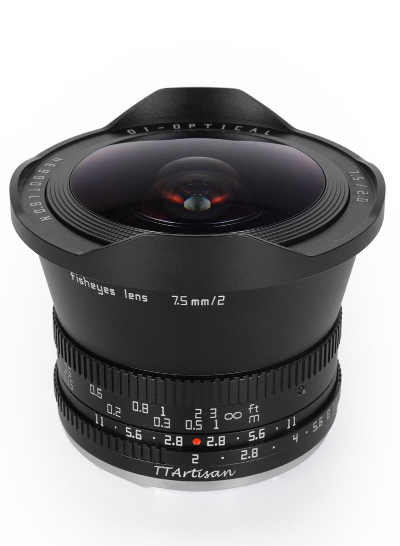 TTArtisan 7.5mm f/2 APS-C Fisheye Lens for Sony E