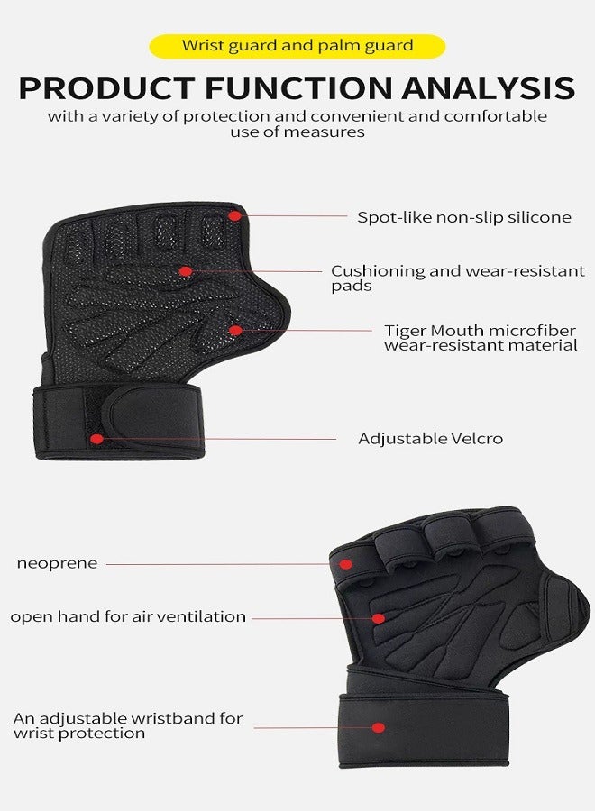 New Ventilated Workout Gloves with strong grip and Palm Protection both For Men and Women Exceptional For Cross training Gym Cycling Weightlifting