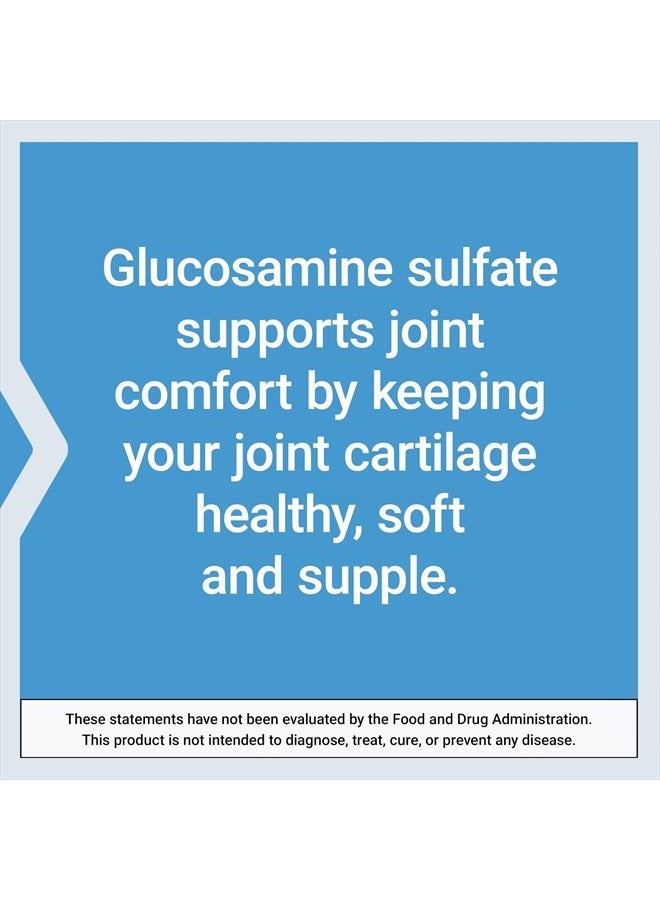 Glucosamine Sulfate, 750 mg, supports knee comfort and joint health, gluten-free, non-GMO, 60 capsules