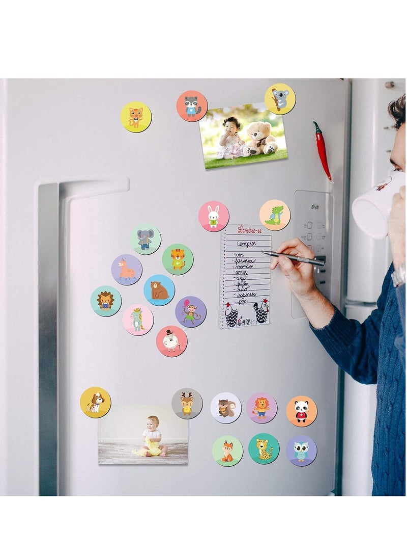 Animal Magnets for Refrigerator Decorative, 28Pcs Fridge Lockers Magnets, Kitchen Iron Office Whiteboards Suitable for Adults