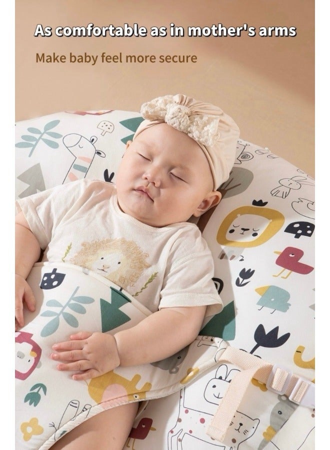 Baby Look Up and Lying Pillow, Nursing Pillow for Breastfeeding, Multi-Functional Original Plus Size Breastfeeding Pillows Give Mom and Baby More Support with Removable Cotton Cove