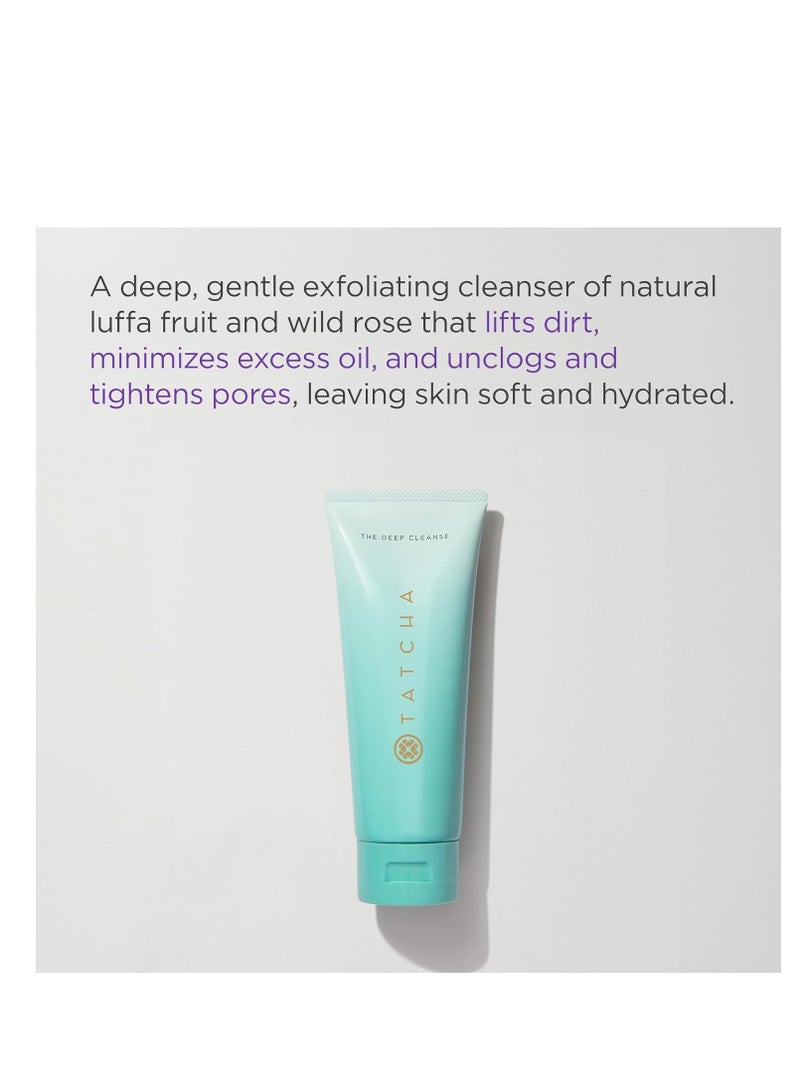 TATCHA The Deep Cleanse | Deep, Gentle Exfoliating Cleanser, Lifts Dirt, Minimizes Excess Oil & Unclogs & Tightens Pores