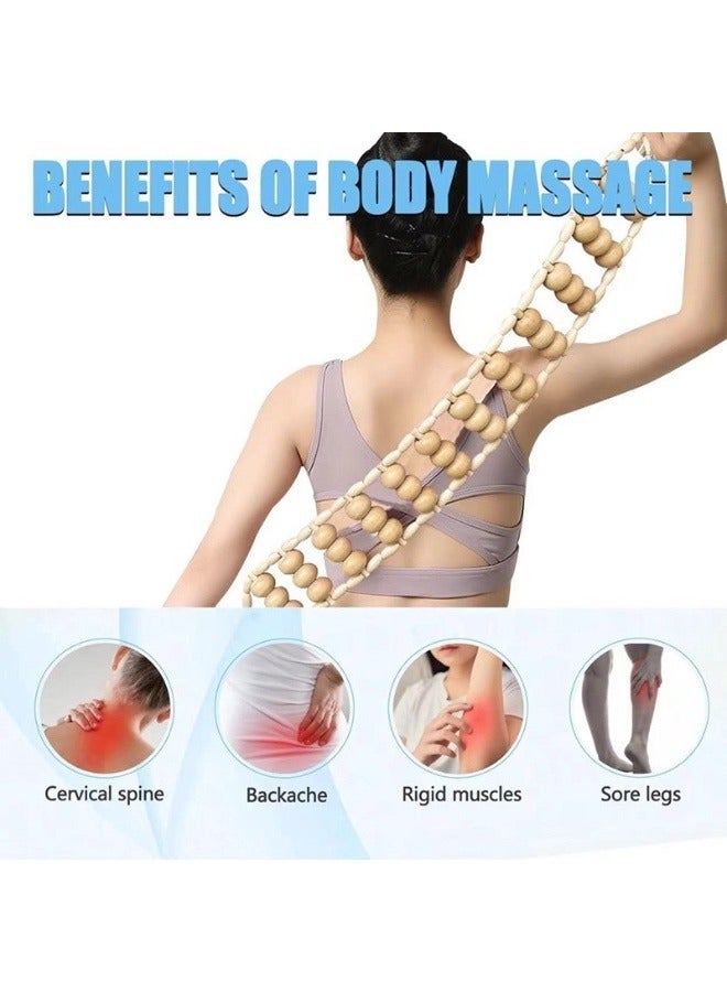 6-Piece Wood Body Massage Tools for Back and Muscle Pain Relief