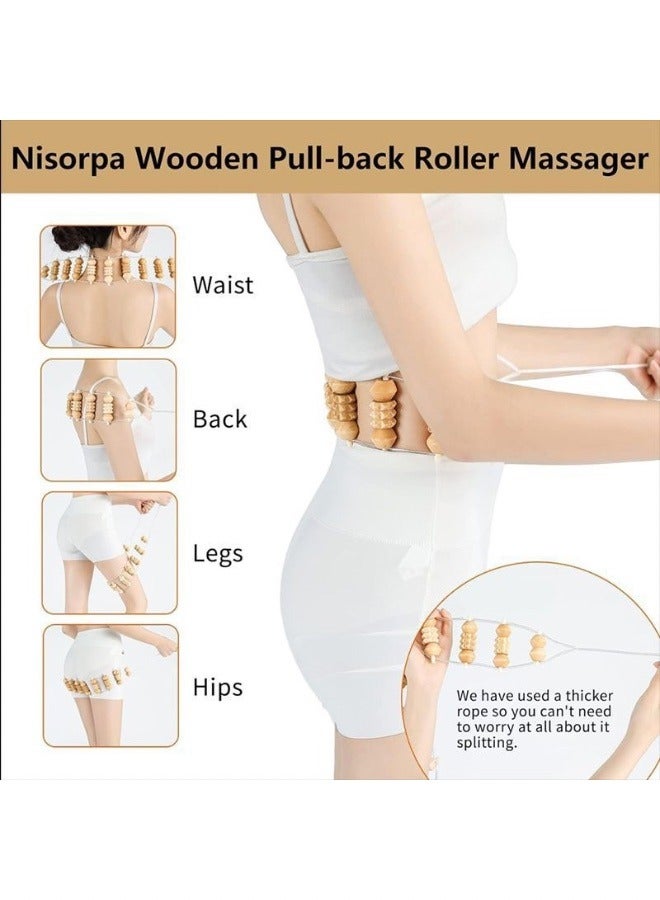 6-Piece Wood Body Massage Tools for Back and Muscle Pain Relief