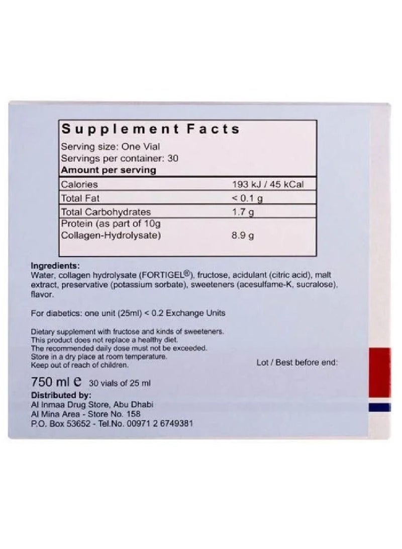 Collagen For Joint And Cartilage 30 Vials 750ml