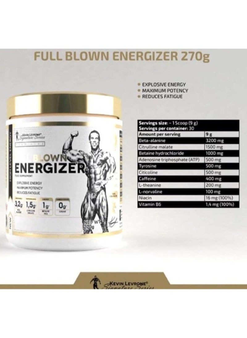 Kevin Levrone Full Blown Energizer Fruit Massage Flavor 270gm 60 Serving