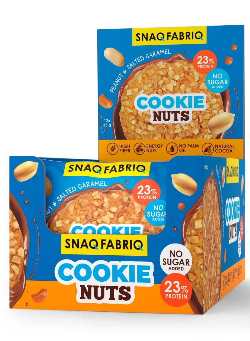 Protein Cookie Nuts with Peanut & Salted Caramel High Fiber 12x35g