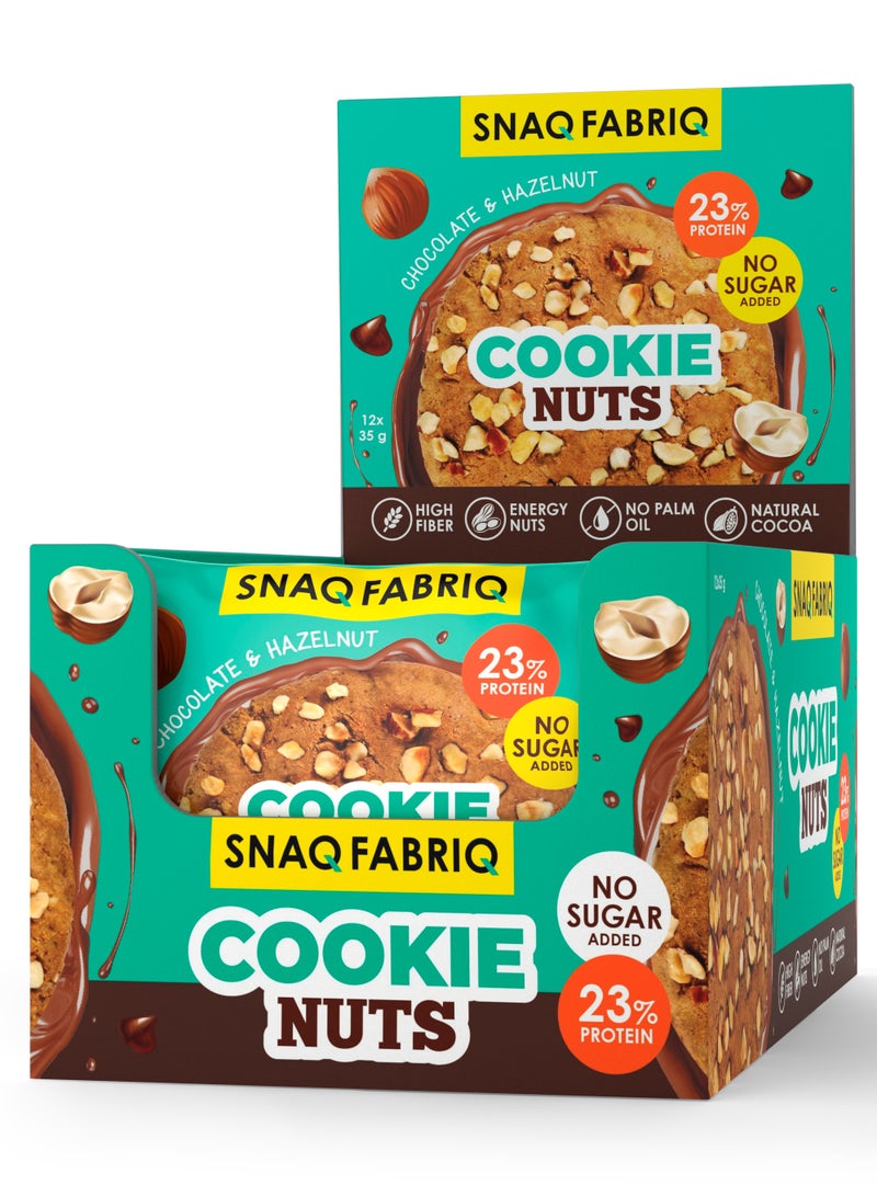 Protein Cookie Nuts with Chocolate and Hazelnut High Fiber 12x35g