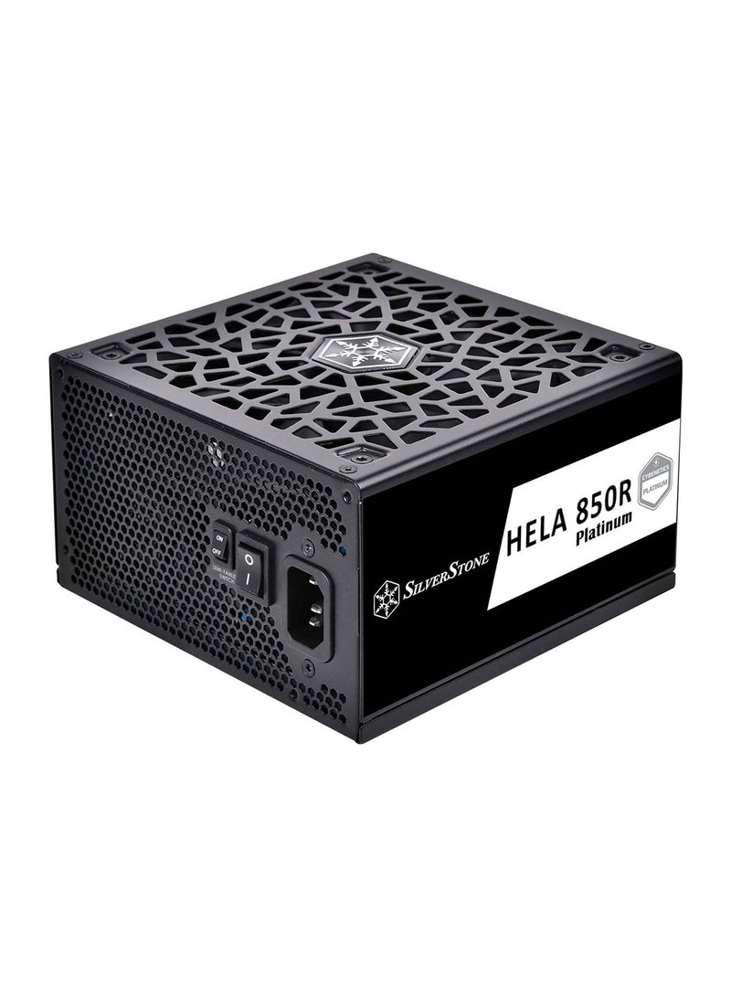 Hela 850R Fully Modular ATX Power Supply, Cybenetics Platinum, 850W Max Output Power, Gen5 12VHPWR PCIe Connector, 135mm Silent FDB Fan, Active PFC, Black | SST-HA850R-PM