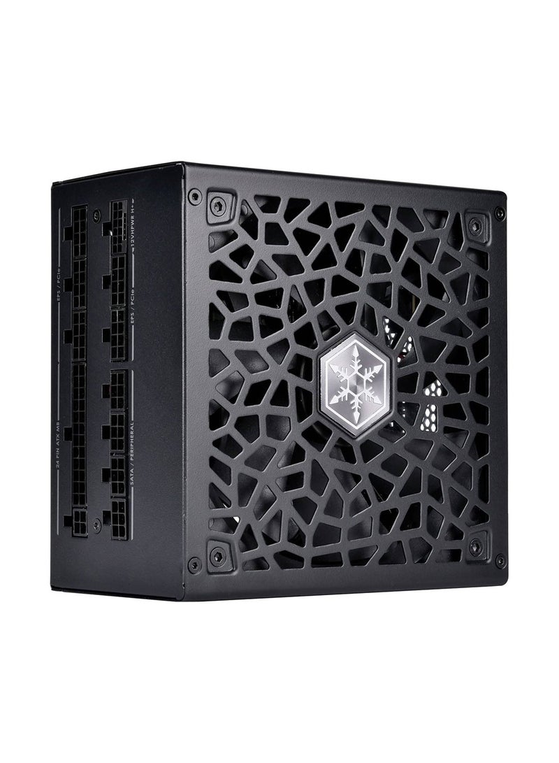 Hela 850R Fully Modular ATX Power Supply, Cybenetics Platinum, 850W Max Output Power, Gen5 12VHPWR PCIe Connector, 135mm Silent FDB Fan, Active PFC, Black | SST-HA850R-PM