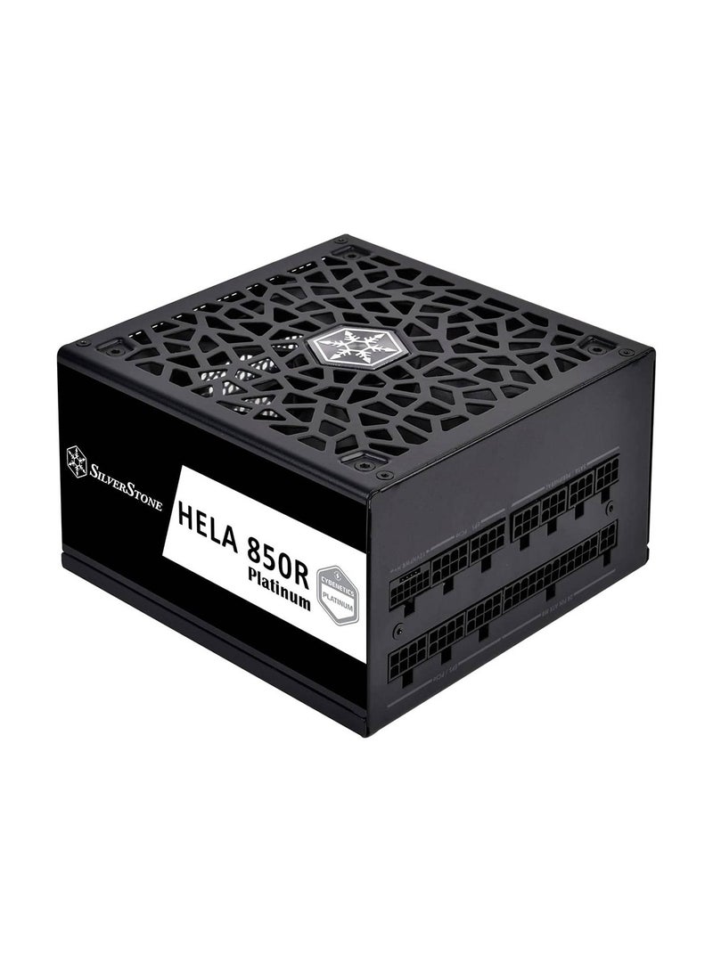 Hela 850R Fully Modular ATX Power Supply, Cybenetics Platinum, 850W Max Output Power, Gen5 12VHPWR PCIe Connector, 135mm Silent FDB Fan, Active PFC, Black | SST-HA850R-PM