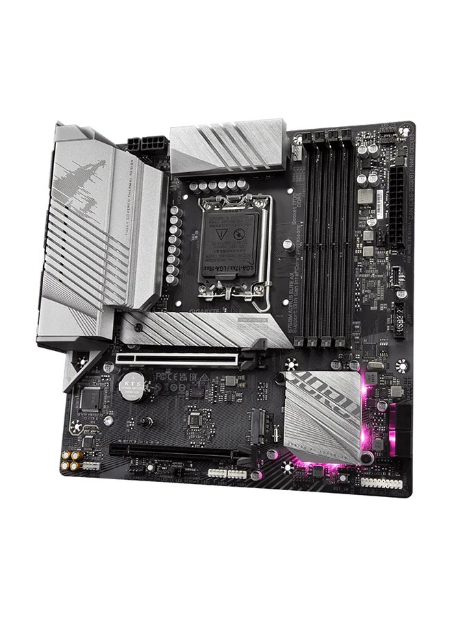 B760M Aorus Elite AX Motherboard, Intel B760 Chipset, 4x DDR5 DIMM, 192GB Max Memory, 2.5GbE LAN, 1x PCI Express x16, 4x SATA 6Gb/s, 1x HDMI & DP, USB Type-C/3.2 | B760M Aorus Elite AX