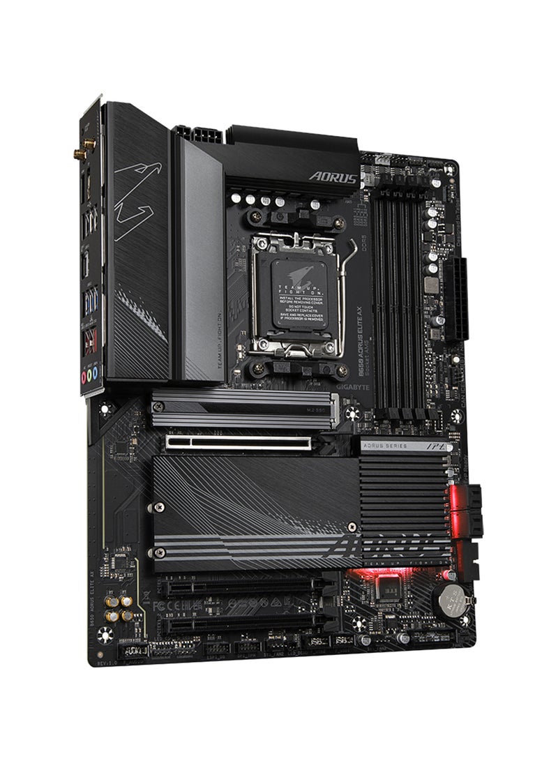 B650 Aorus Elite AX rev.1.x DDR5 ATX Motherboard, AMD B650 Chipset, AMD Socket AM5, NVMe SSD,Realtek 2.5GbE LAN & Wi-Fi 6E AX210, PCI 4x16/1x DP/1xHDMI/1 x USB Type-C | B650 AORUS ELITE AX